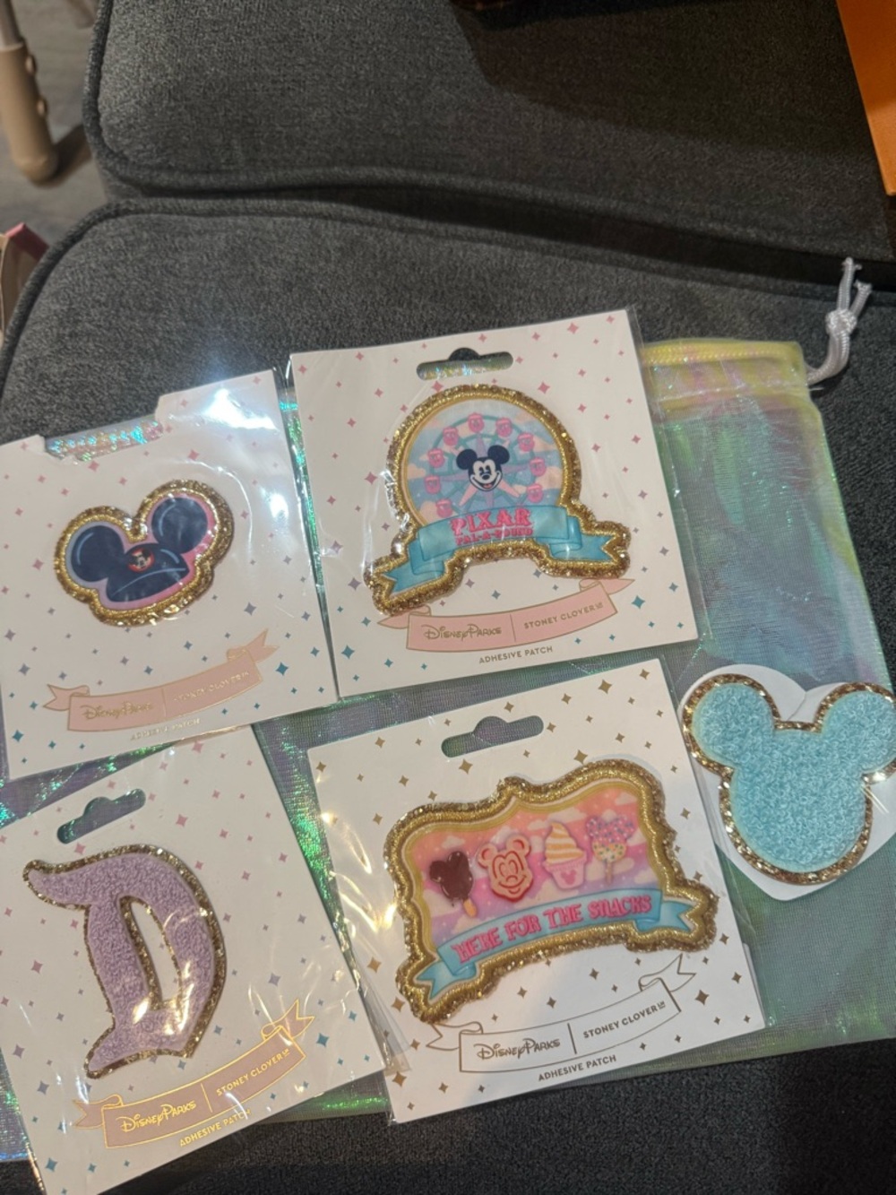(sold) FIVE NEW DISNEY X STONEY CLOVER LANE PATCHES
